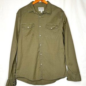 Lucky Brand - Olive Long Sleeve Button Up (M)